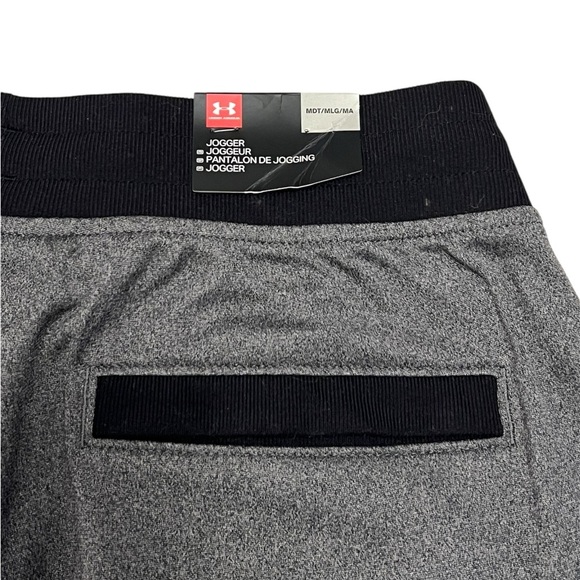 Under Armour Men's Sport-style Tricot Joggers-Gray-Size Medium Tall - Picture 6 of 12